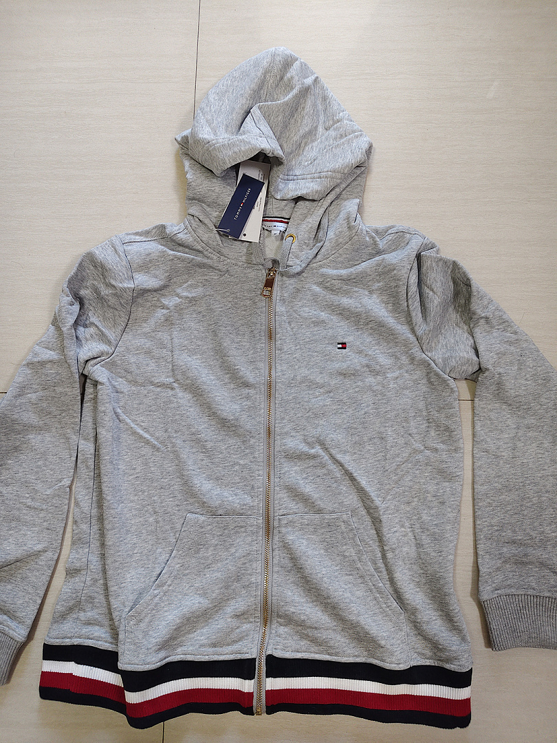 Tommy Hilfiger Signature Stripe Hem Zip Hoodie · A3391 — תמונה 5