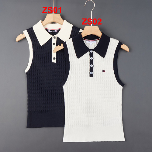 Tommy Hilfiger Cable Knit Slim Sleeveless Polo · A3376