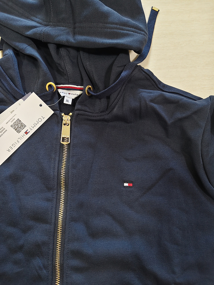 Tommy Hilfiger Signature Stripe Hem Zip Hoodie · A3391 — תמונה 2