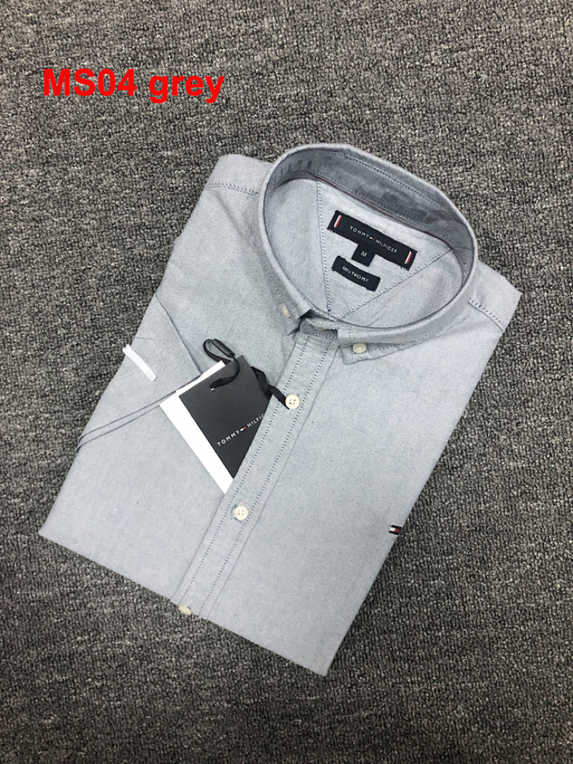 Tommy Hilfiger Regular Fit Short-Sleeve Oxford Shirt · A575 — תמונה 8