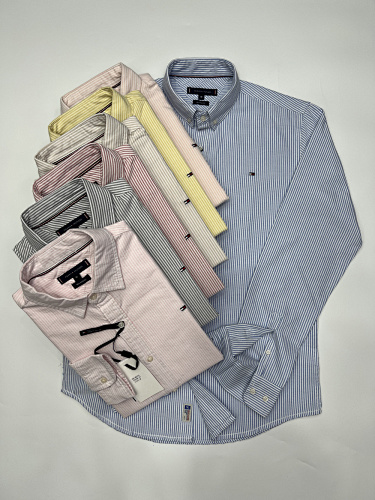 Tommy Hilfiger Regular Fit Stripe Oxford Shirt · A2424