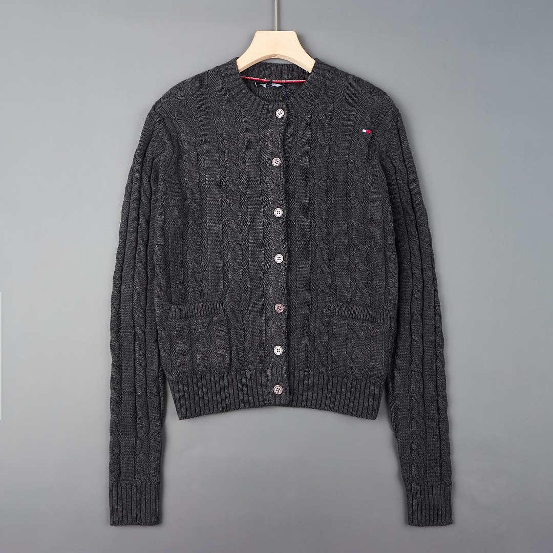 Tommy Hilfiger Cable Knit Cardigan · A3404 — תמונה 17