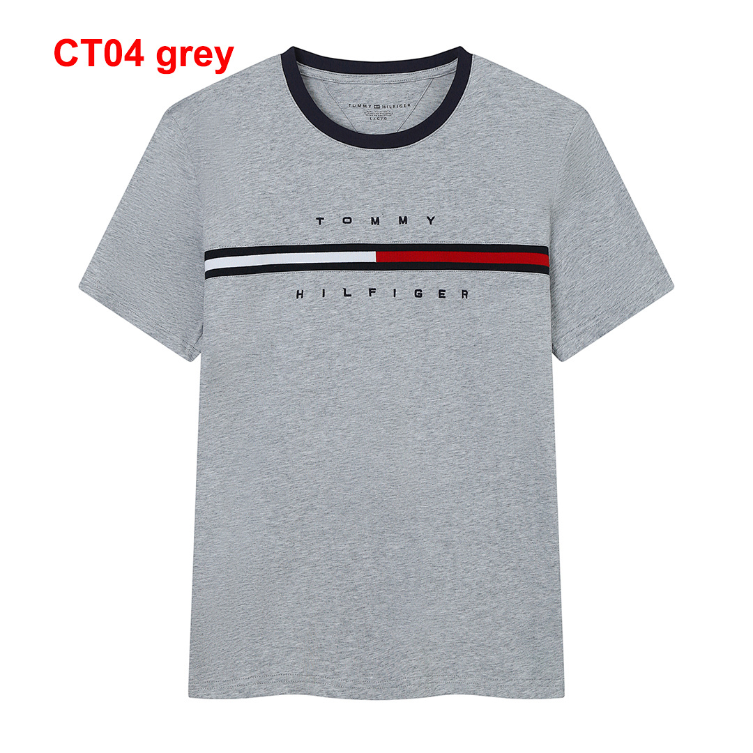 Tommy Hilfiger Embroidered Flag Stripe Logo T-Shirt · A2193 — תמונה 3