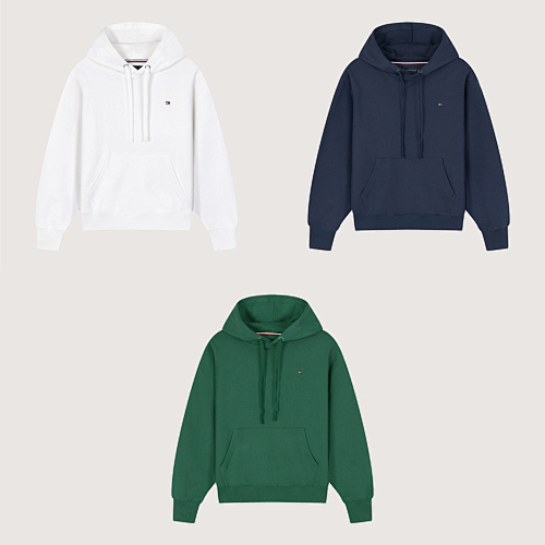 Tommy Hilfiger Flag Embroidery Terry Hoody · A2572