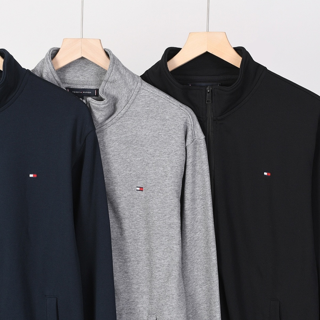 Tommy Hilfiger Stand-Up Collar Zip-Thru Fleece Sweatshirt · A2621 — תמונה 25