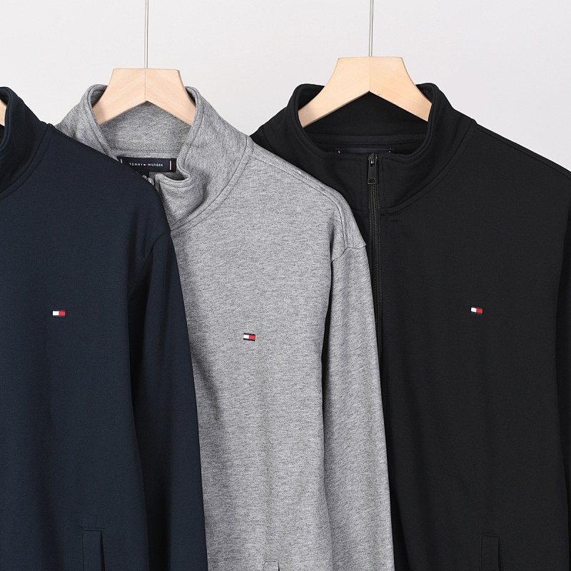 Tommy Hilfiger Stand-Up Collar Zip-Thru Fleece Sweatshirt · A2621 — תמונה 26