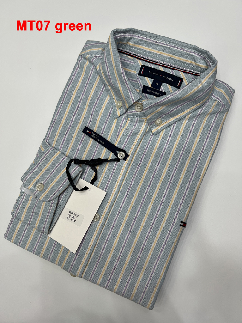 Tommy Hilfiger Regular Fit Stripe Stretch Oxford · A2311 — תמונה 3
