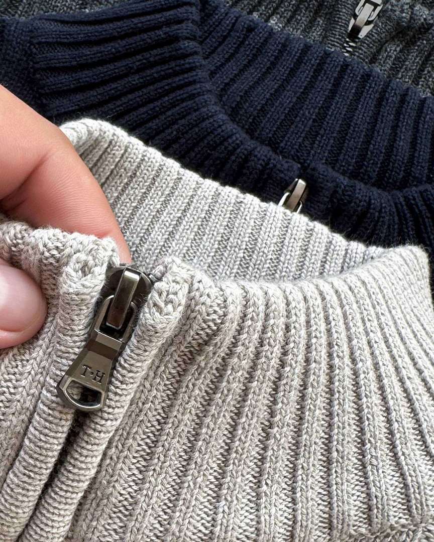 A2937 TM men sweater open collar — תמונה 15