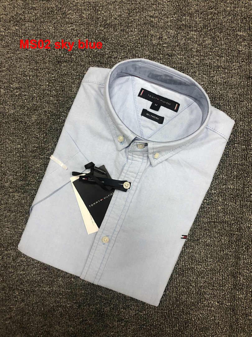Tommy Hilfiger Regular Fit Short-Sleeve Oxford Shirt · A575 — תמונה 10