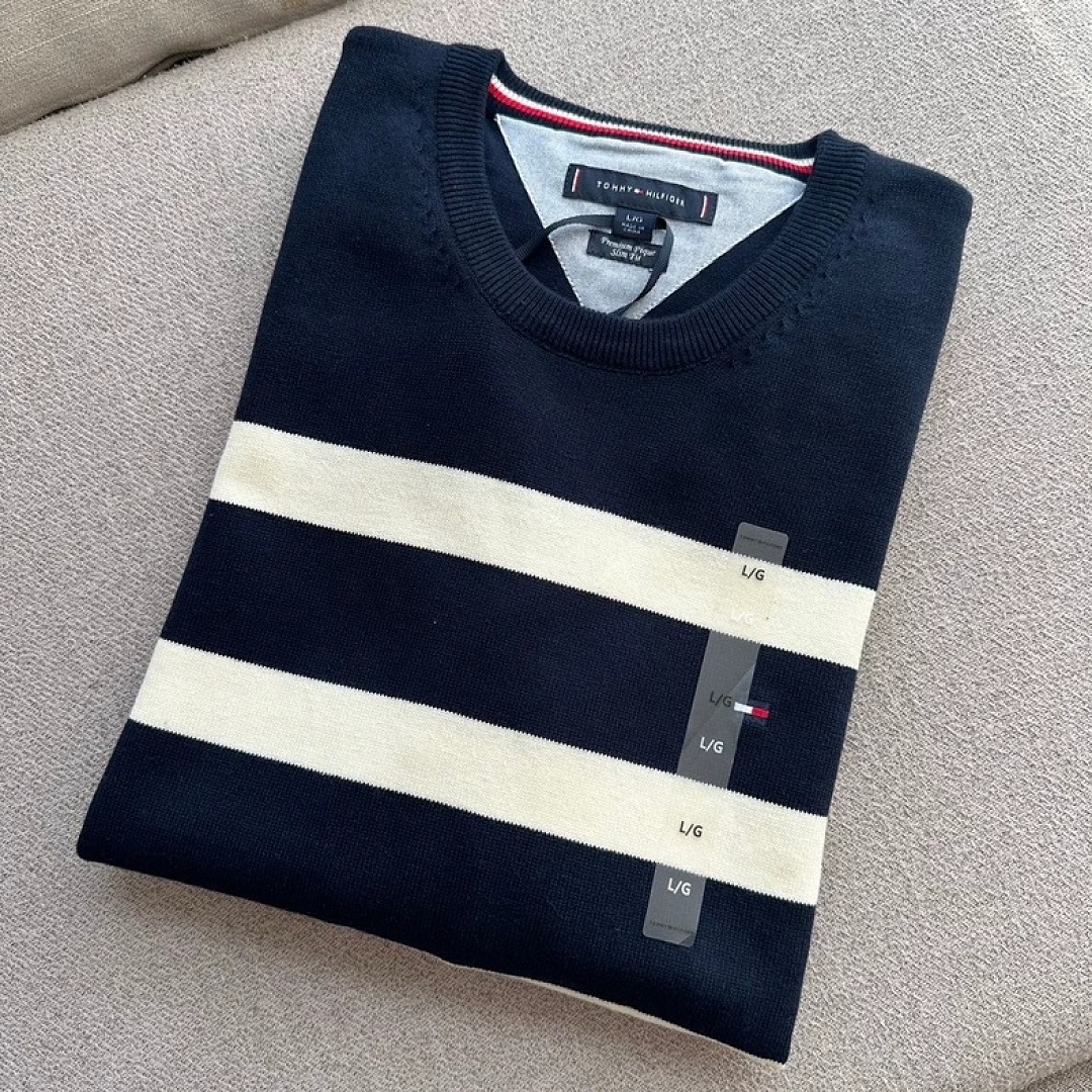 Tommy Hilfiger Rugby Stripe Crewneck Sweater · A3386 — תמונה 3