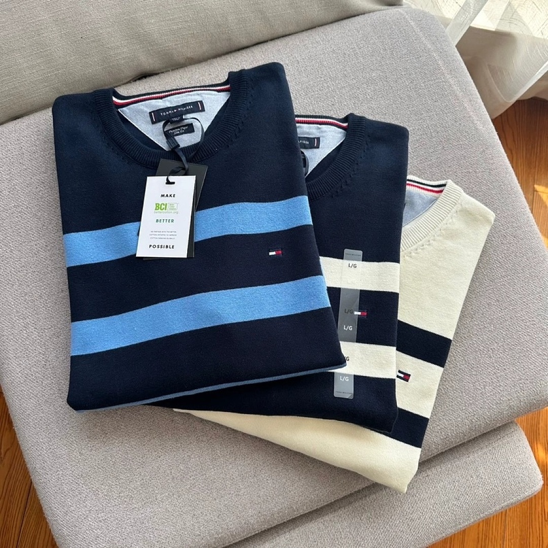 Tommy Hilfiger Rugby Stripe Crewneck Sweater · A3386 — תמונה 6