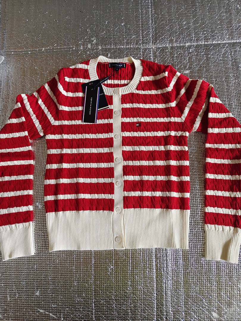 Tommy Hilfiger Stripe Cable Knit Cardigan · A3405 — תמונה 2