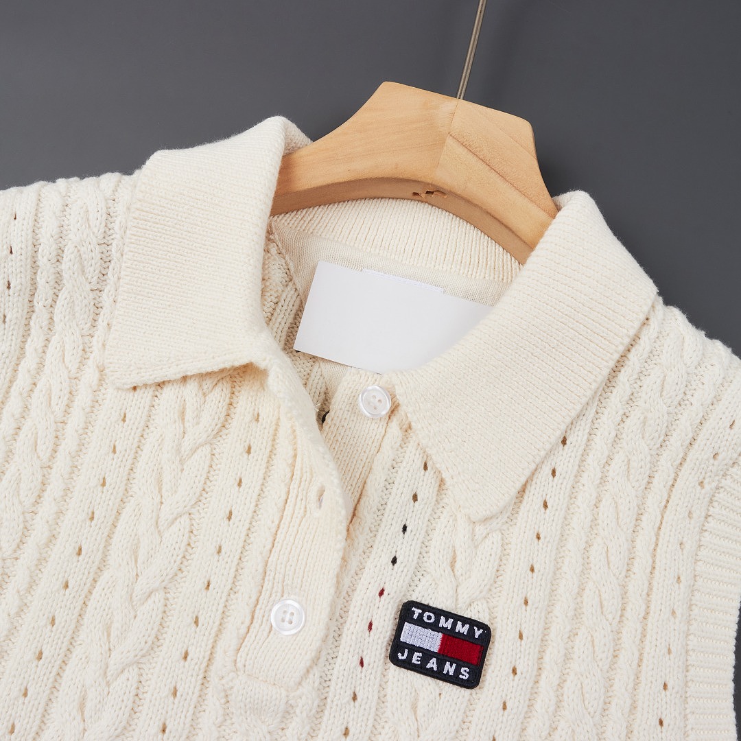Tommy Hilfiger Tommy Badge Washed Cable Knit · A3375 — תמונה 10