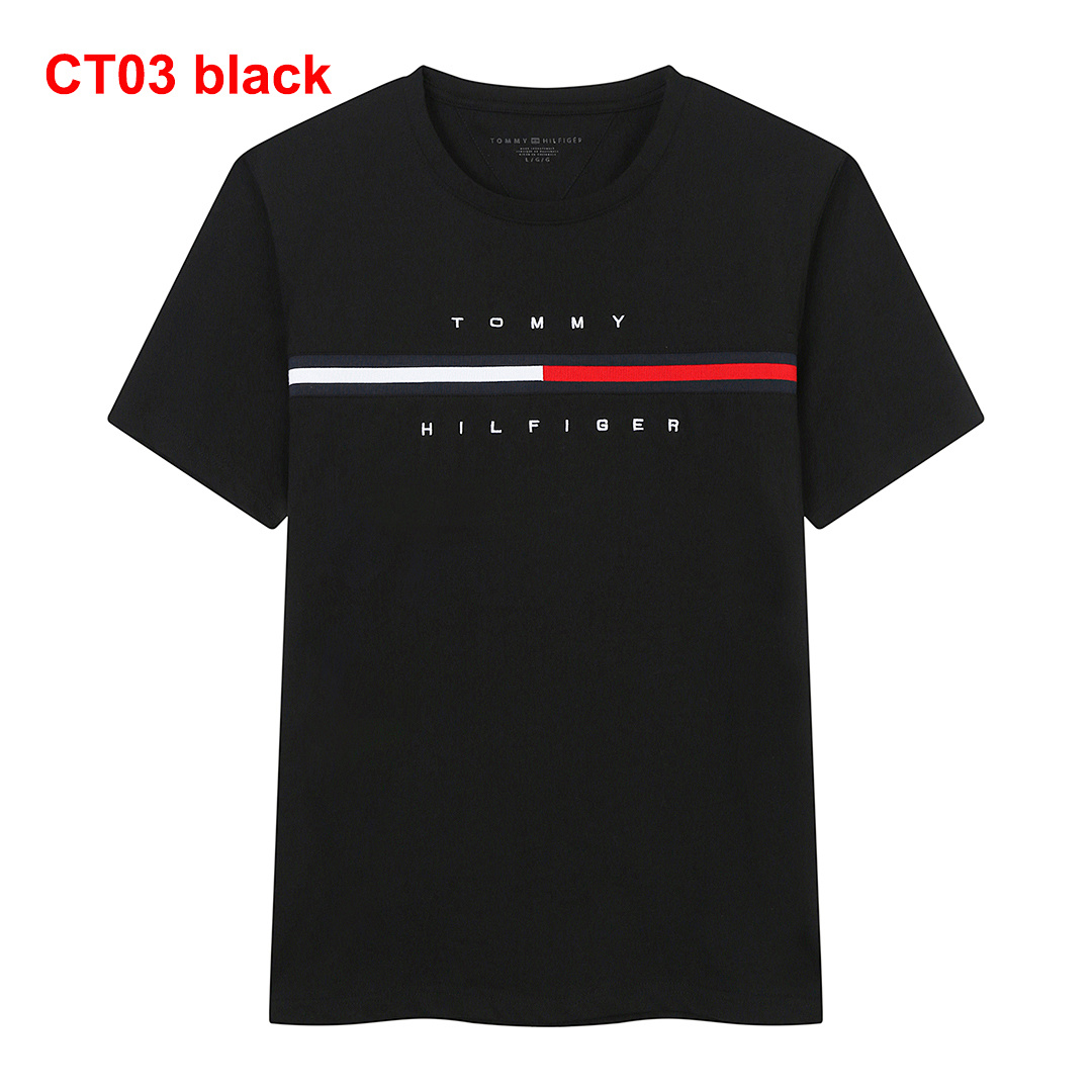 Tommy Hilfiger Embroidered Flag Stripe Logo T-Shirt · A2193 — תמונה 4