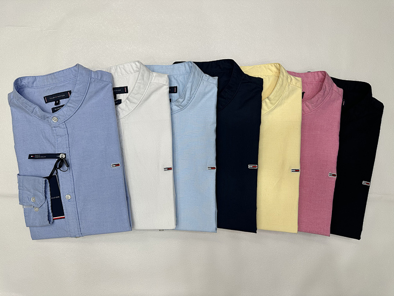 Tommy Hilfiger Regular Fit Band Collar Linen · A2049 — תמונה 23