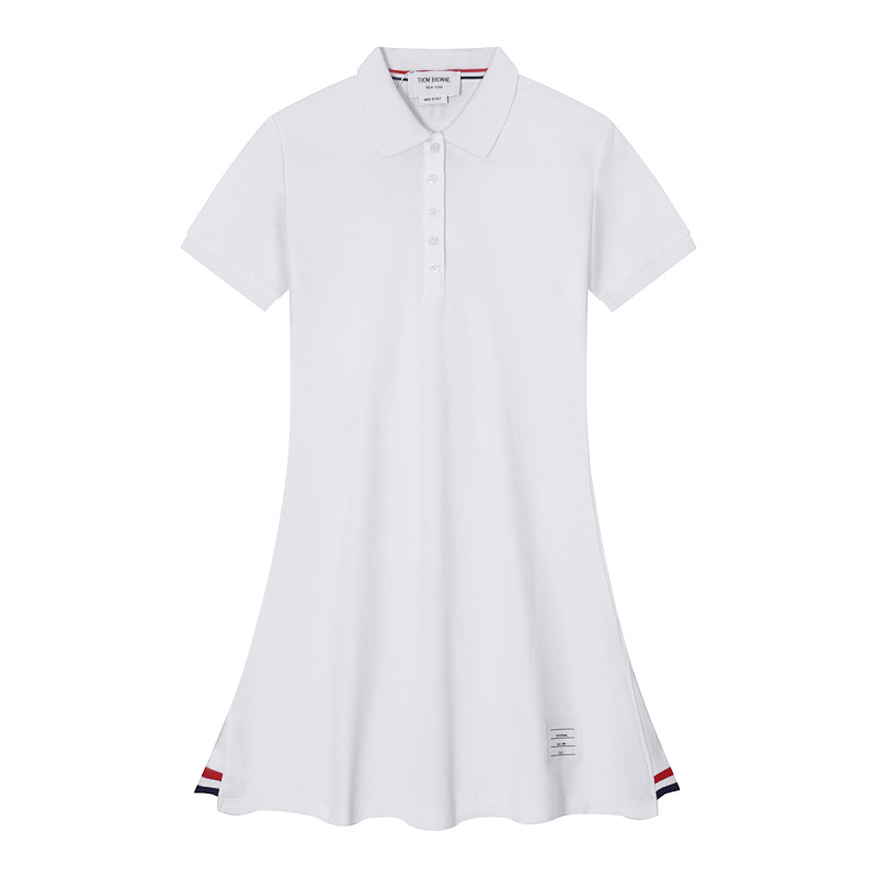 Thom Browne Textured Pique 4-Bar Polo Dress · A2201 — תמונה 30