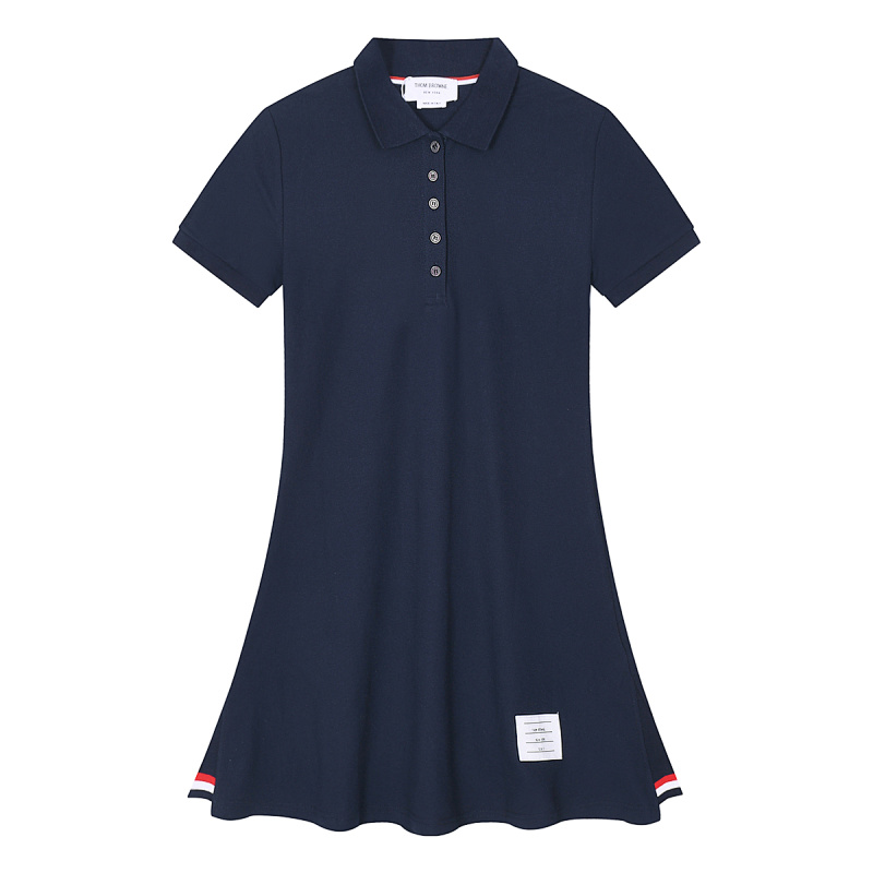 Thom Browne Textured Pique 4-Bar Polo Dress · A2201 — תמונה 32