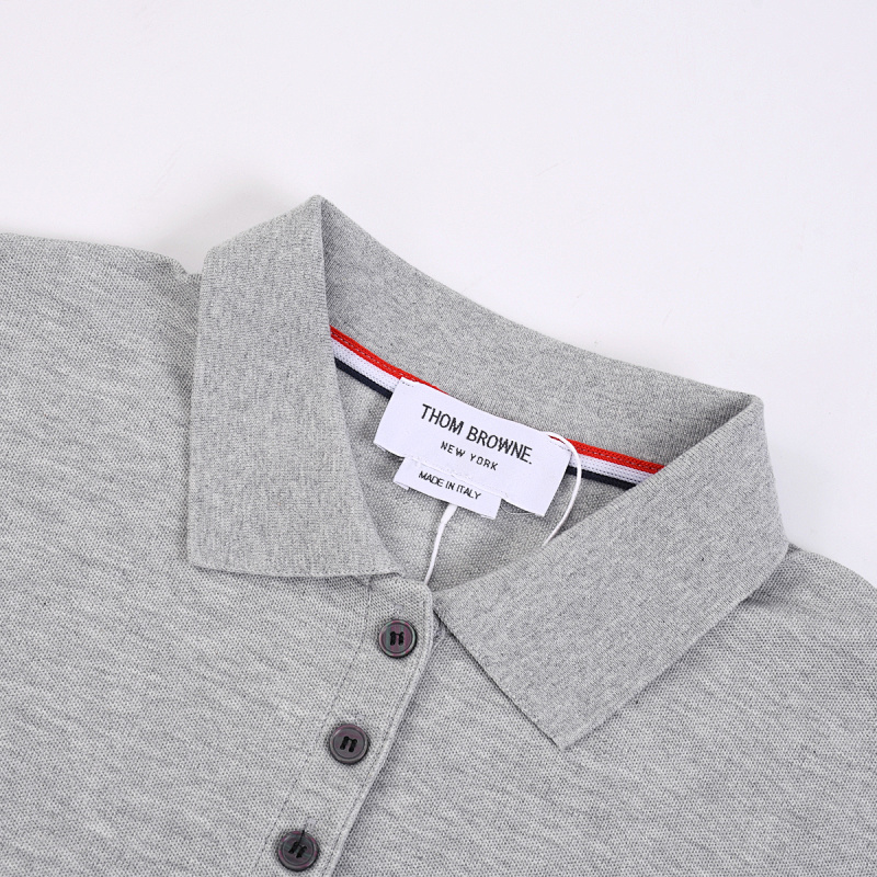 Thom Browne Textured Pique 4-Bar Polo Dress · A2201 — תמונה 28