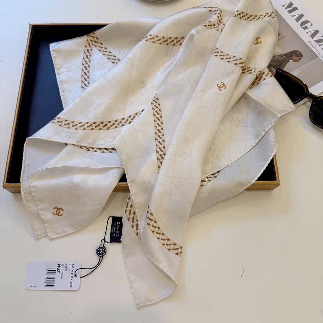 Chanel Square Scarf Silk Twill · A3273 — תמונה 56