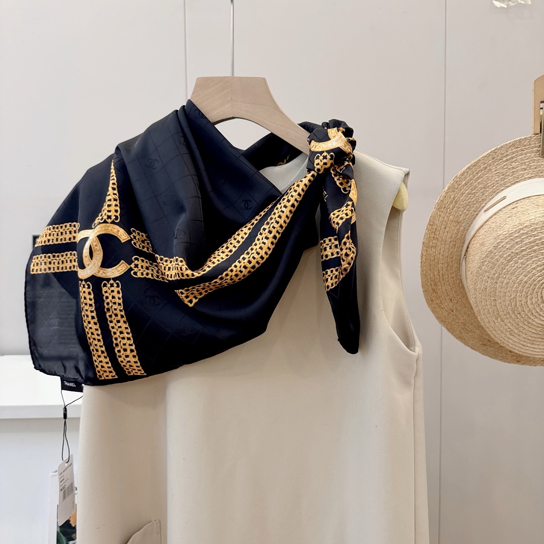 Chanel Square Scarf Silk Twill · A3273 — תמונה 85
