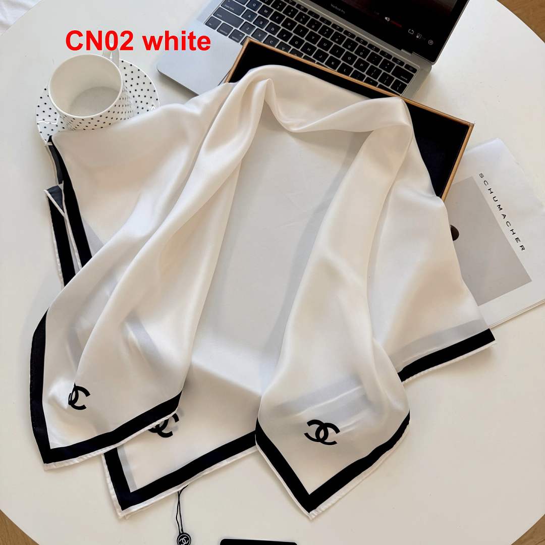 Chanel Square Scarf Silk Twill · A3312 — תמונה 15