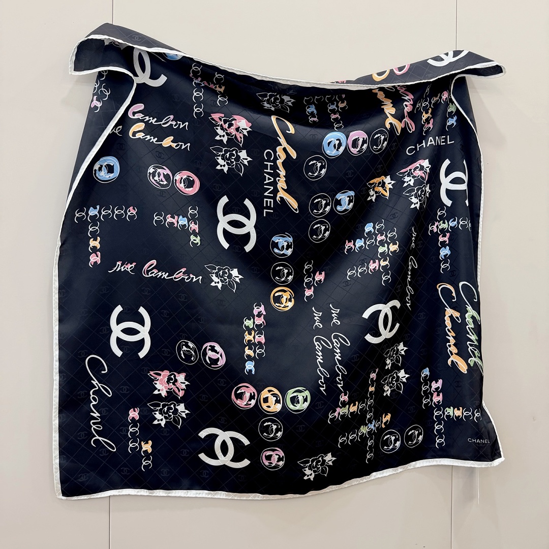Chanel Square Scarf Silk Twill · A3273 — תמונה 37