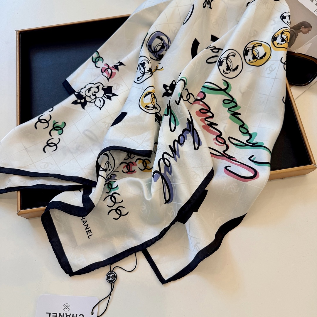 Chanel Square Scarf Silk Twill · A3273 — תמונה 46