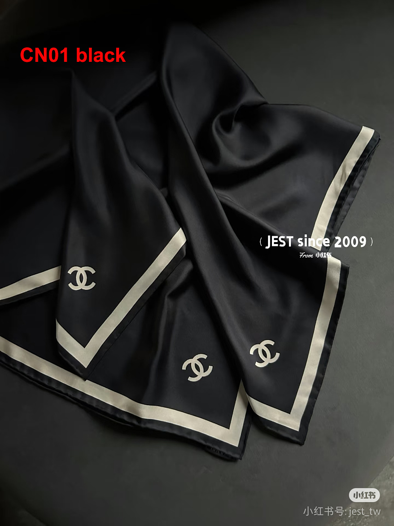 Chanel Square Scarf Silk Twill · A3312 — תמונה 16