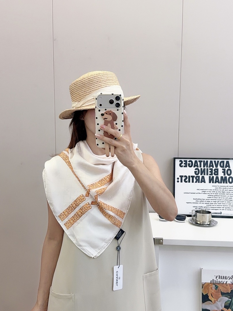 Chanel Square Scarf Silk Twill · A3273 — תמונה 75