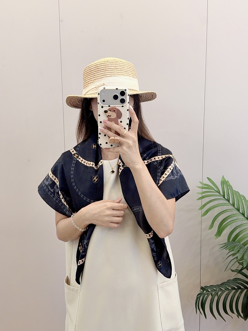 Chanel Square Scarf Silk Twill · A3273 — תמונה 60