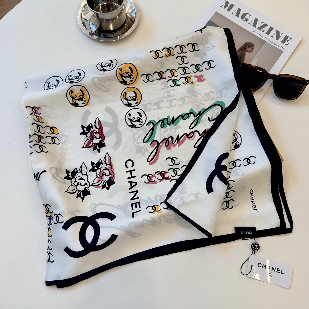 Chanel Square Scarf Silk Twill · A3273 — תמונה 47