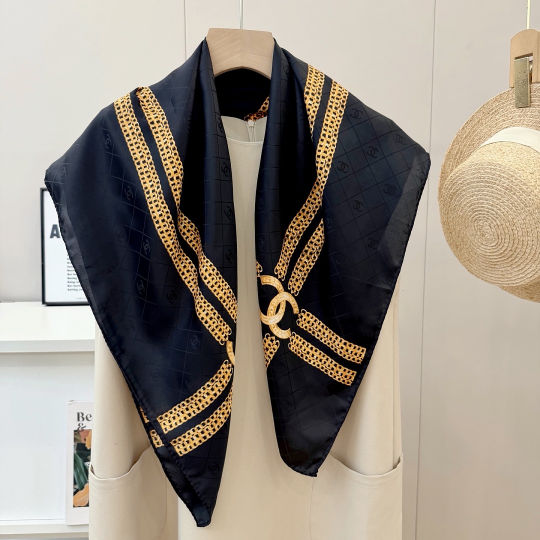 Chanel Square Scarf Silk Twill · A3273 — תמונה 84