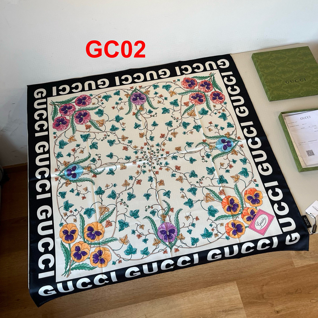 Gucci — צעיף משי · A3276 — תמונה 16