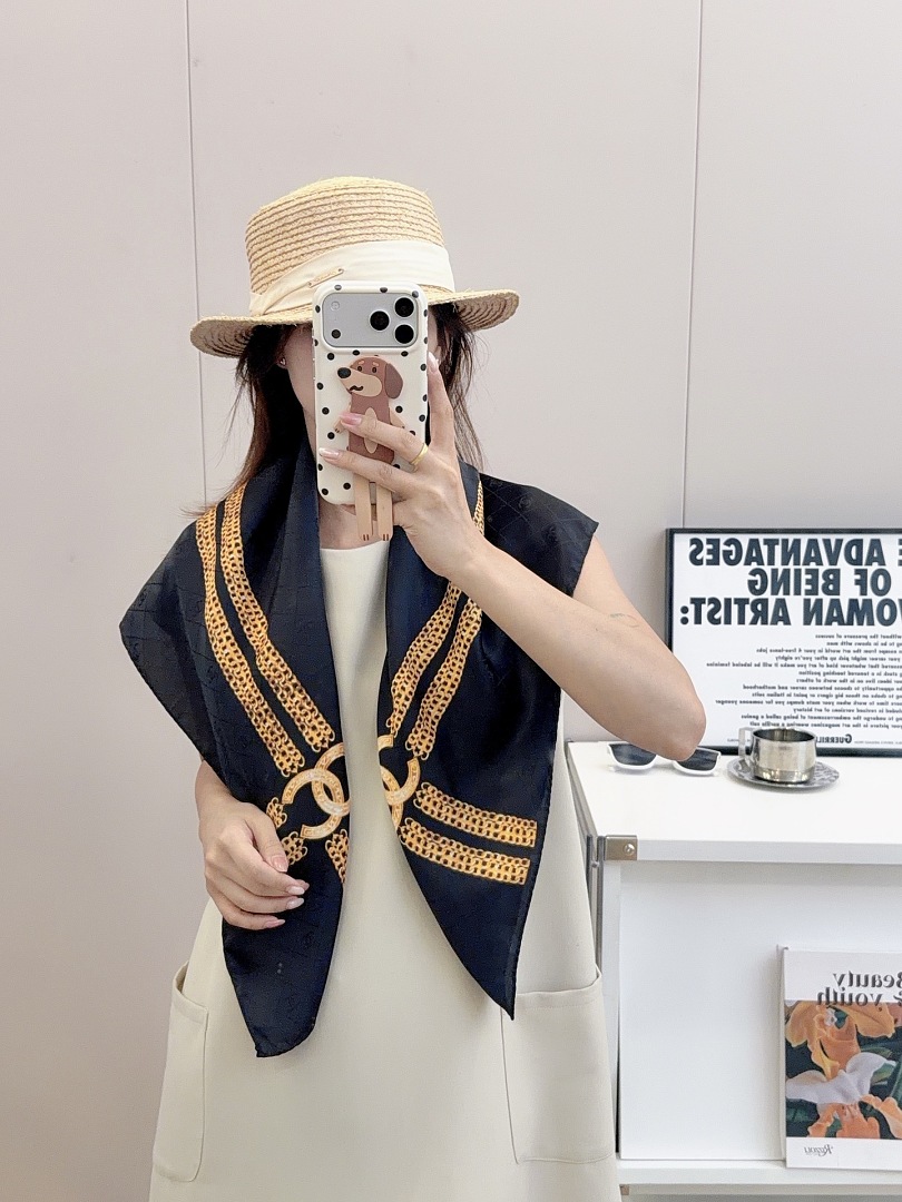 Chanel Square Scarf Silk Twill · A3273 — תמונה 78