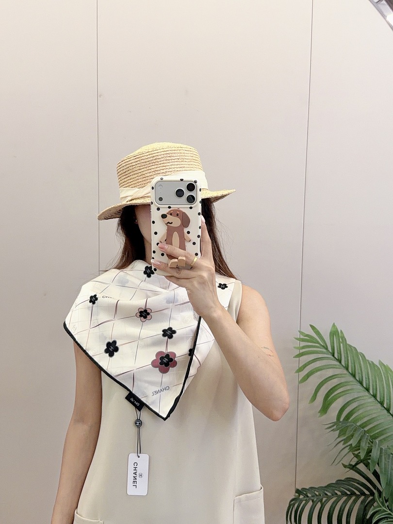 Chanel Square Scarf Silk Twill · A3273 — תמונה 29