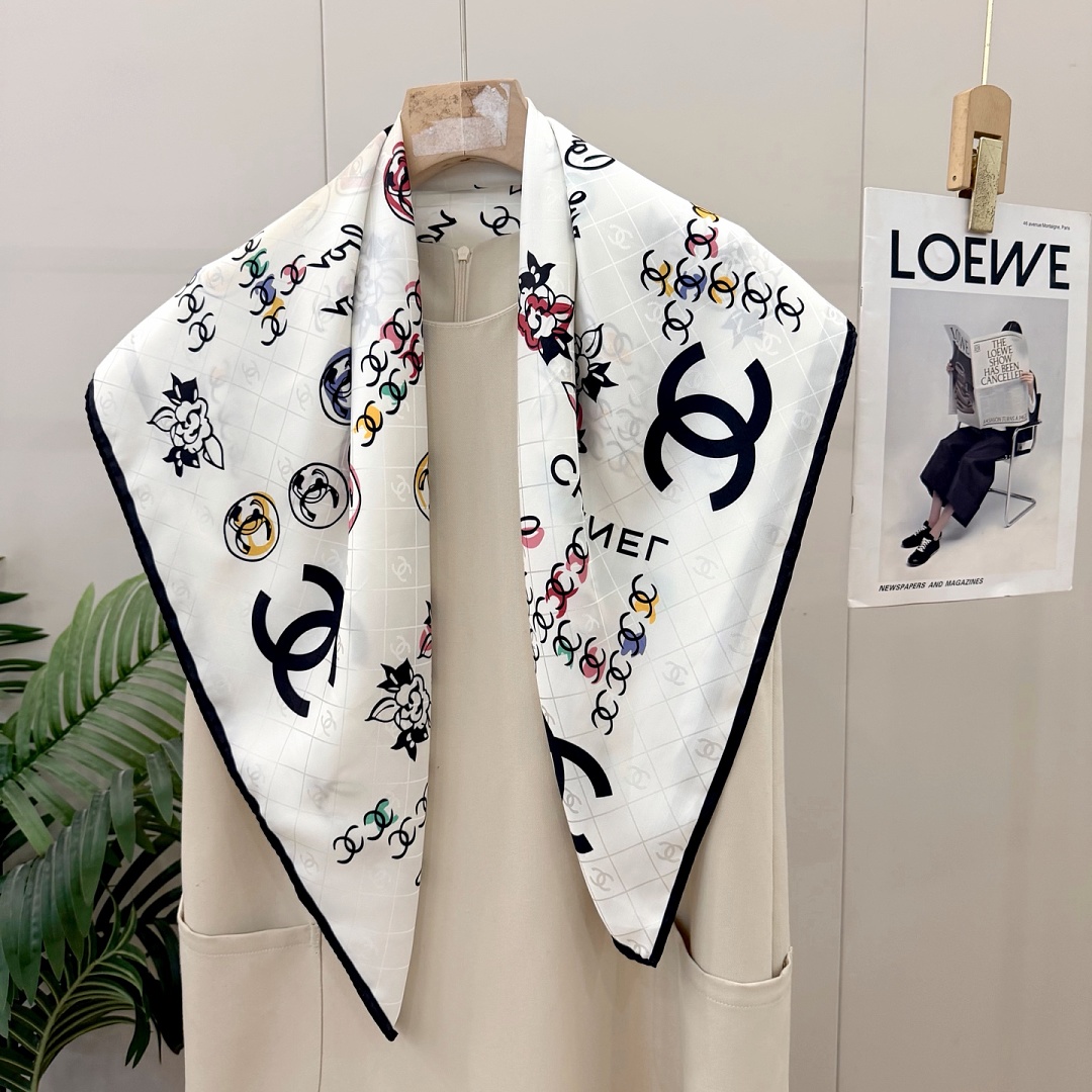 Chanel Square Scarf Silk Twill · A3273 — תמונה 48