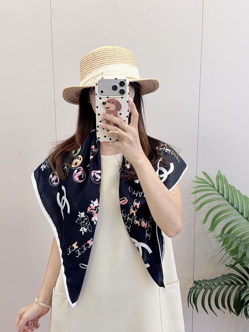 Chanel Square Scarf Silk Twill · A3273 — תמונה 40