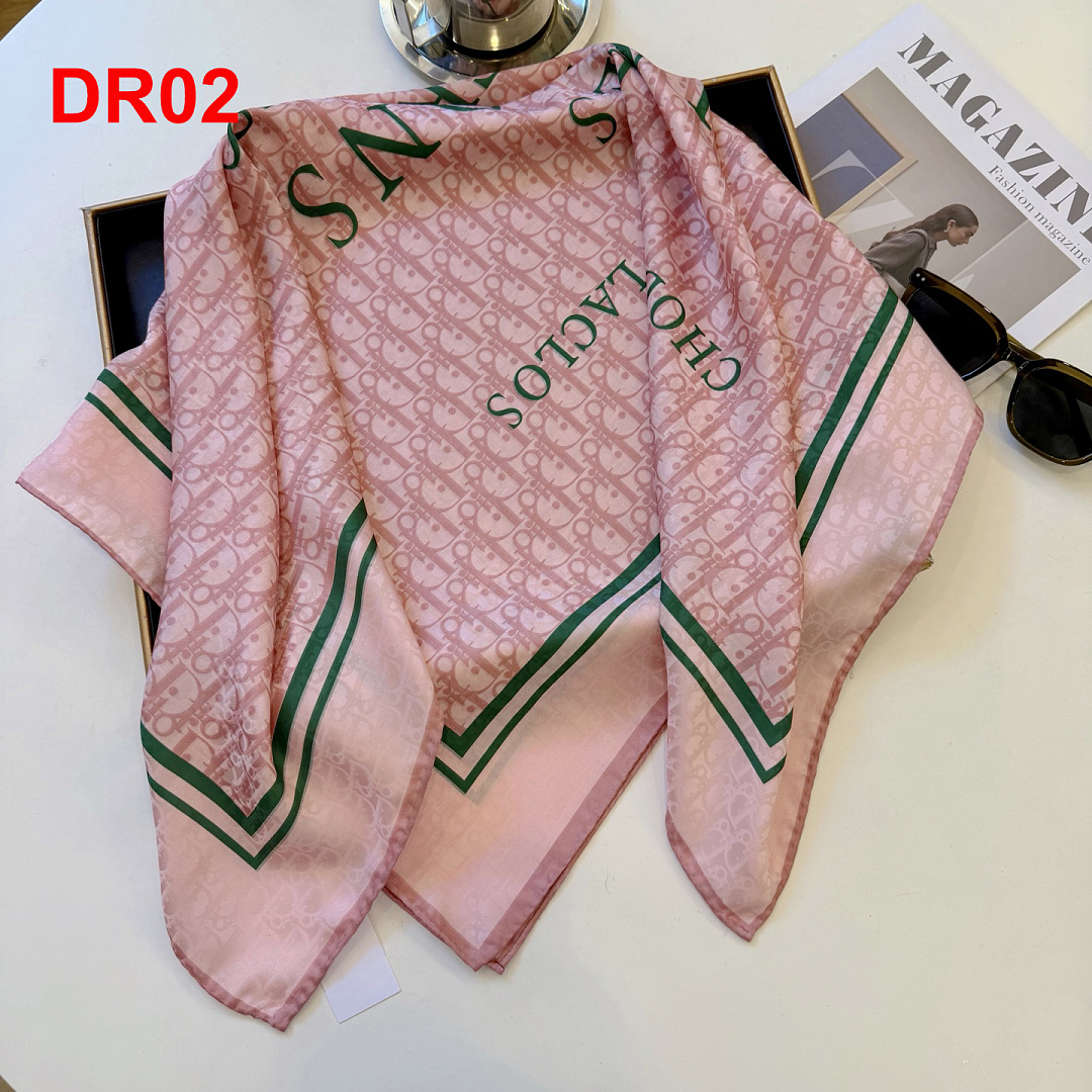 Dior Painted Roses 90 Square Scarf · A3275 — תמונה 27