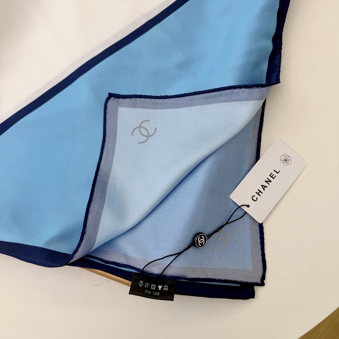 Chanel Square Scarf Silk Twill · A3273 — תמונה 12
