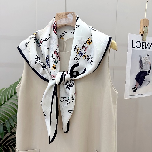 Chanel Square Scarf Silk Twill · A3273