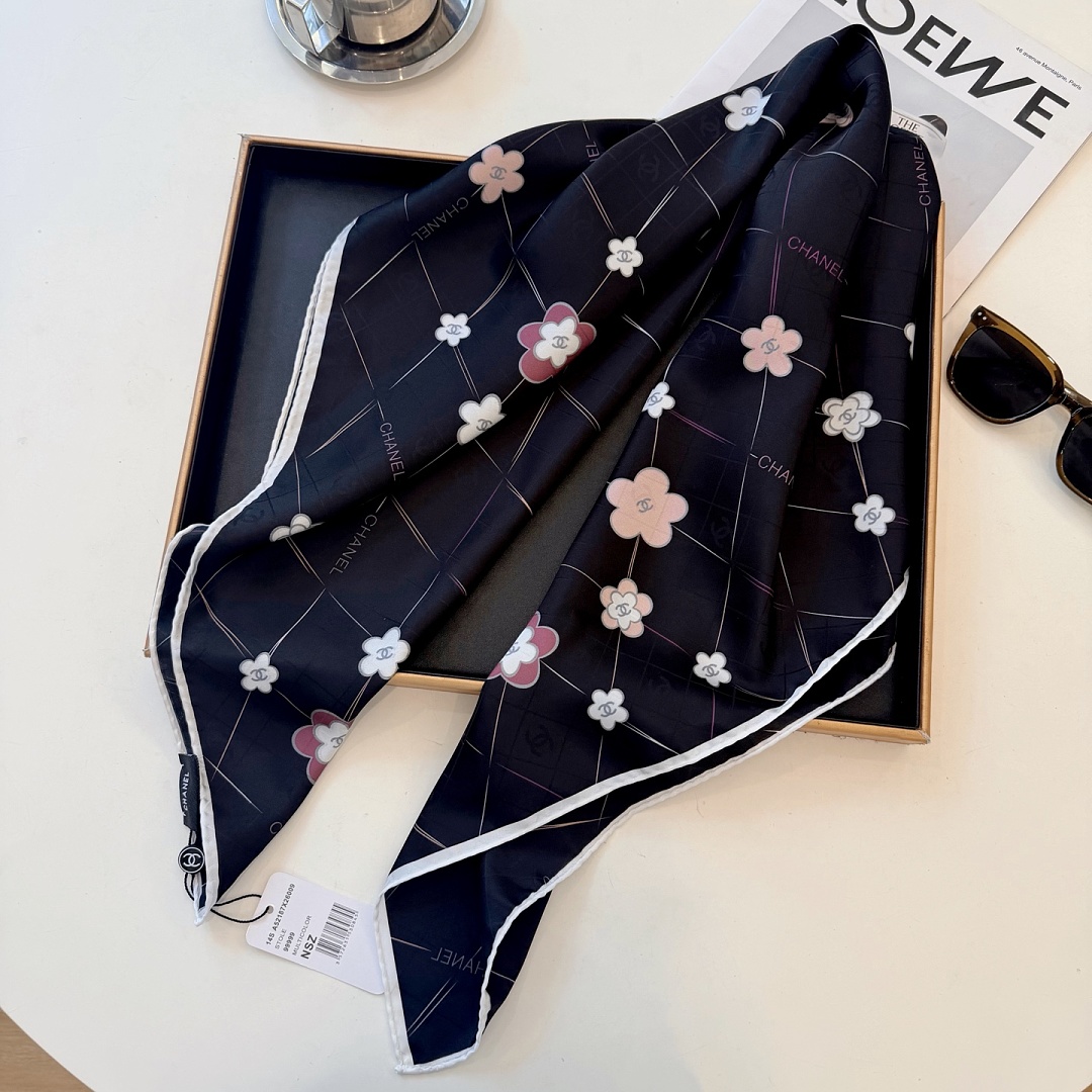 Chanel Square Scarf Silk Twill · A3273 — תמונה 21