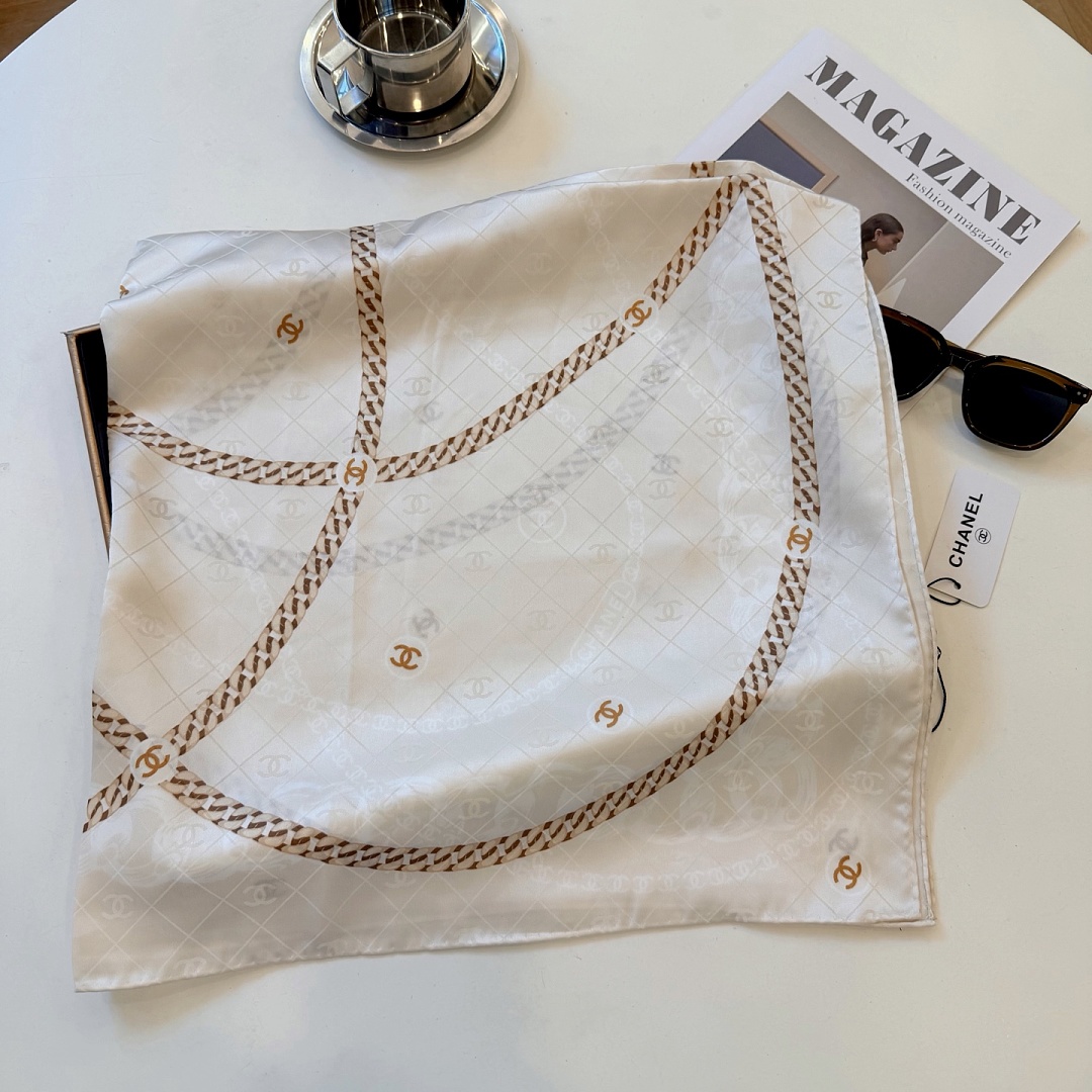 Chanel Square Scarf Silk Twill · A3273 — תמונה 54
