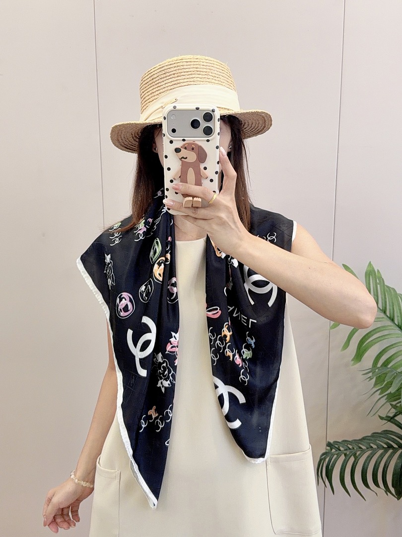 Chanel Square Scarf Silk Twill · A3273 — תמונה 42