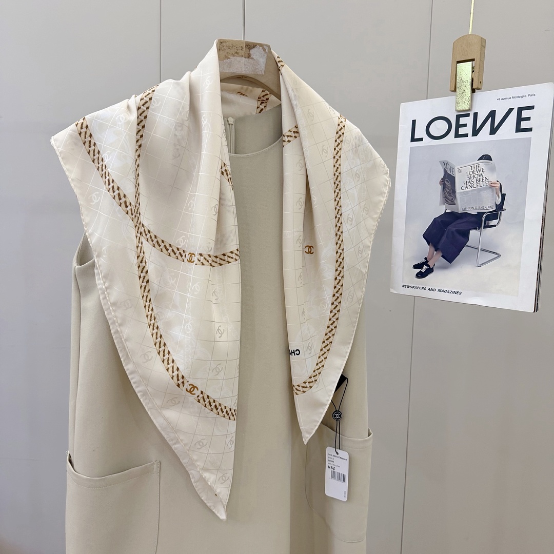 Chanel Square Scarf Silk Twill · A3273 — תמונה 53