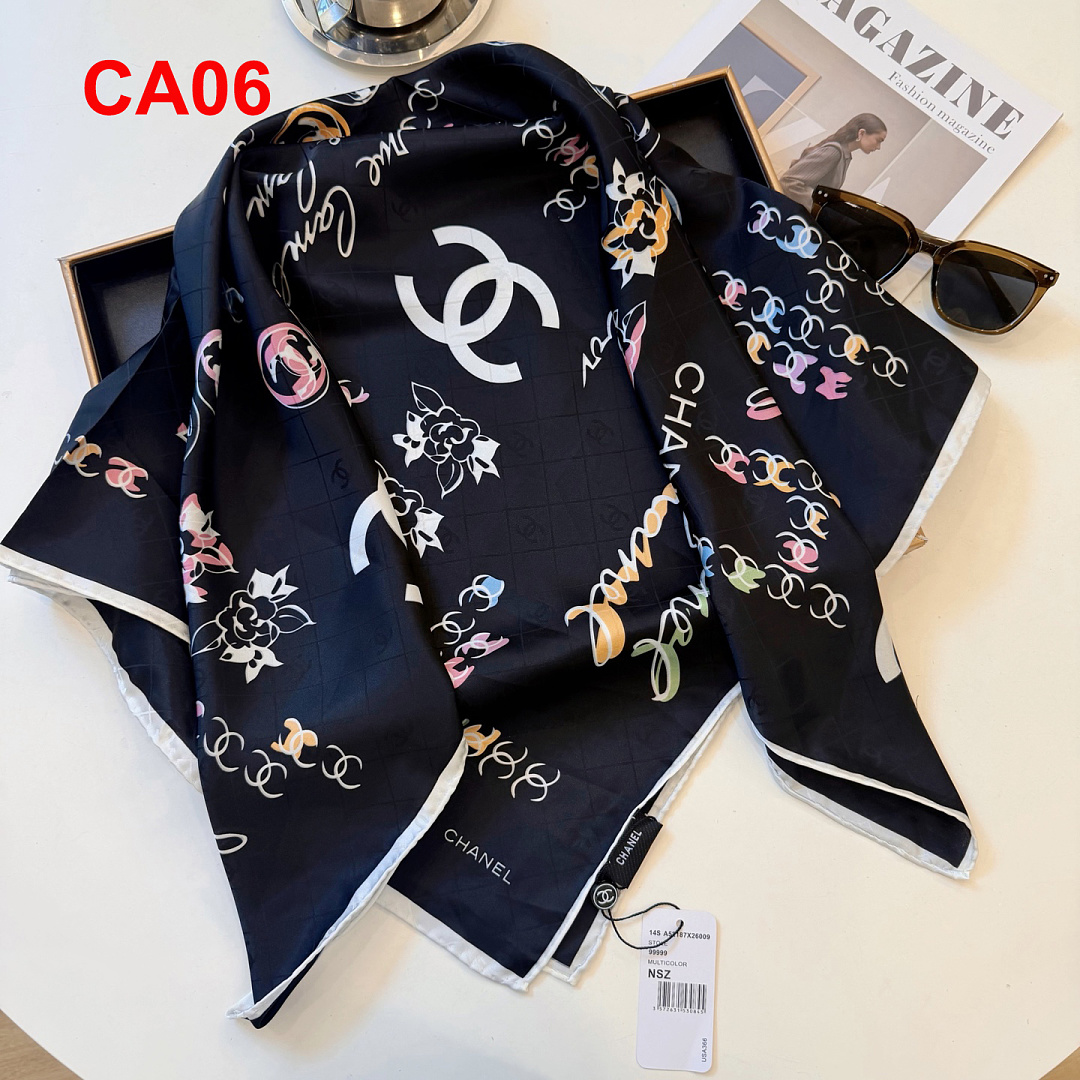 Chanel Square Scarf Silk Twill · A3273 — תמונה 90