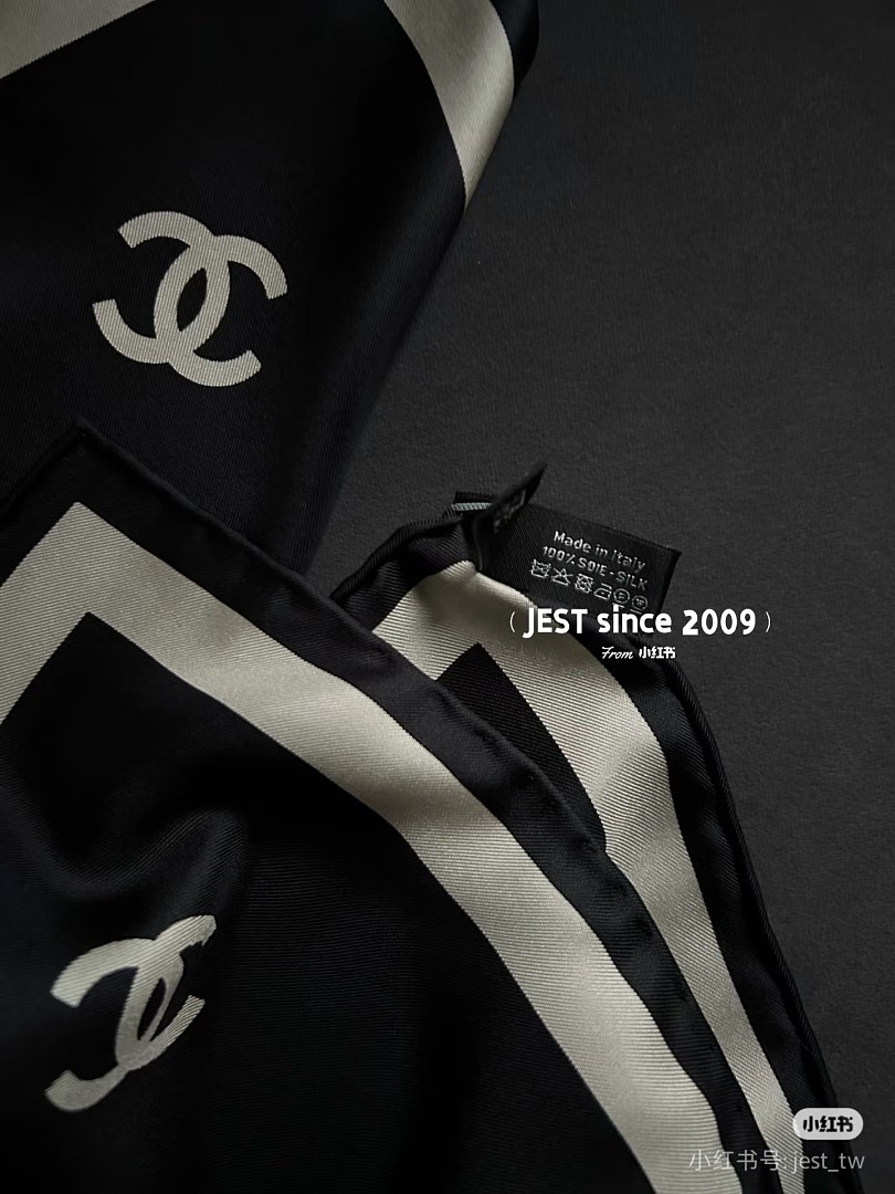 Chanel Square Scarf Silk Twill · A3312 — תמונה 12