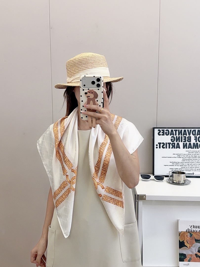 Chanel Square Scarf Silk Twill · A3273 — תמונה 77