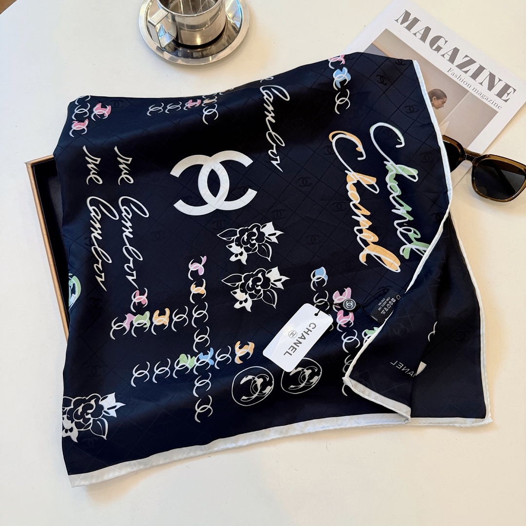 Chanel Square Scarf Silk Twill · A3273 — תמונה 38