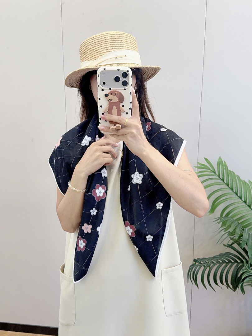 Chanel Square Scarf Silk Twill · A3273 — תמונה 26