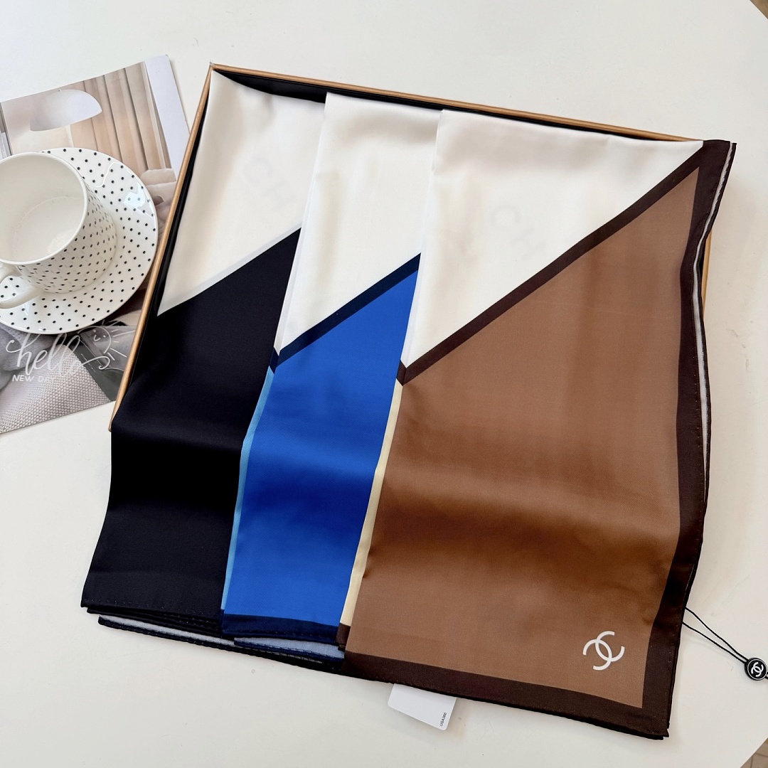 Chanel Square Scarf Silk Twill · A3273 — תמונה 17